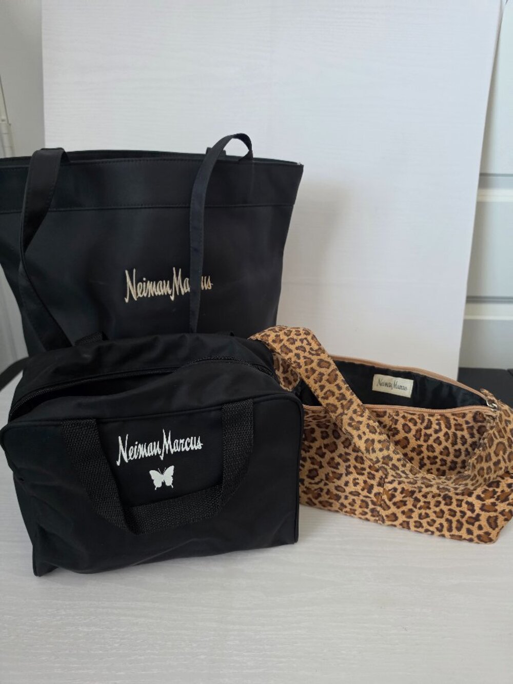 Neiman Marcus Tote and Cosmetic Bags